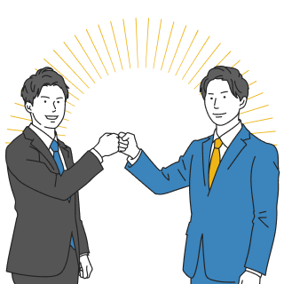 専任スタッフによるマッチングのイラスト