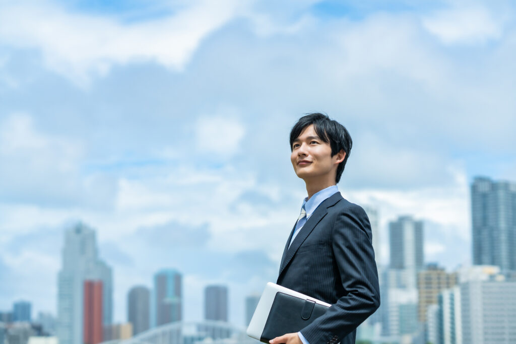 就職・転職活動を志す男性