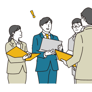 活躍するイラスト